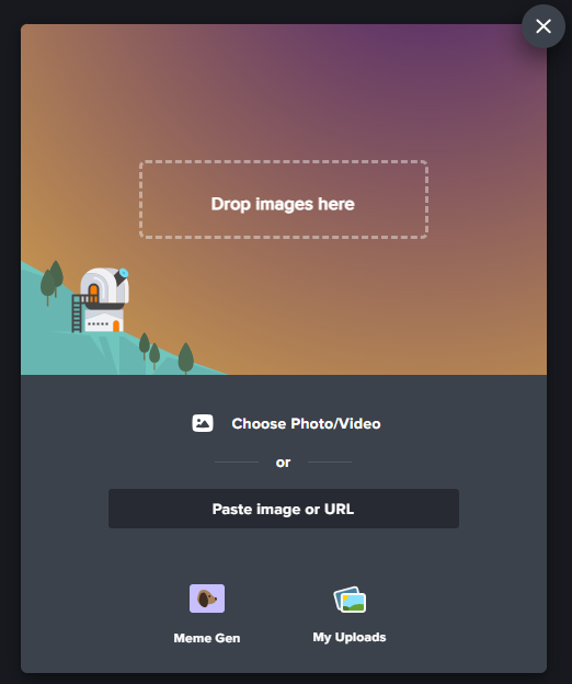 Imgur Website Preview
